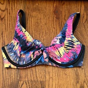VENUS Psychedelic Underwire Retro Bikini Top 32DD/34D/36C